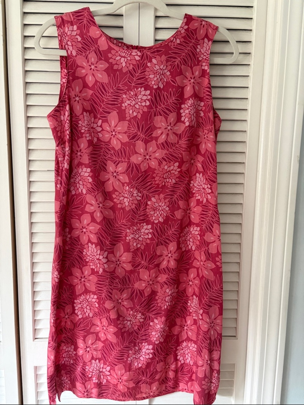 Eddie Bauer Pink Floral Cotton Dress